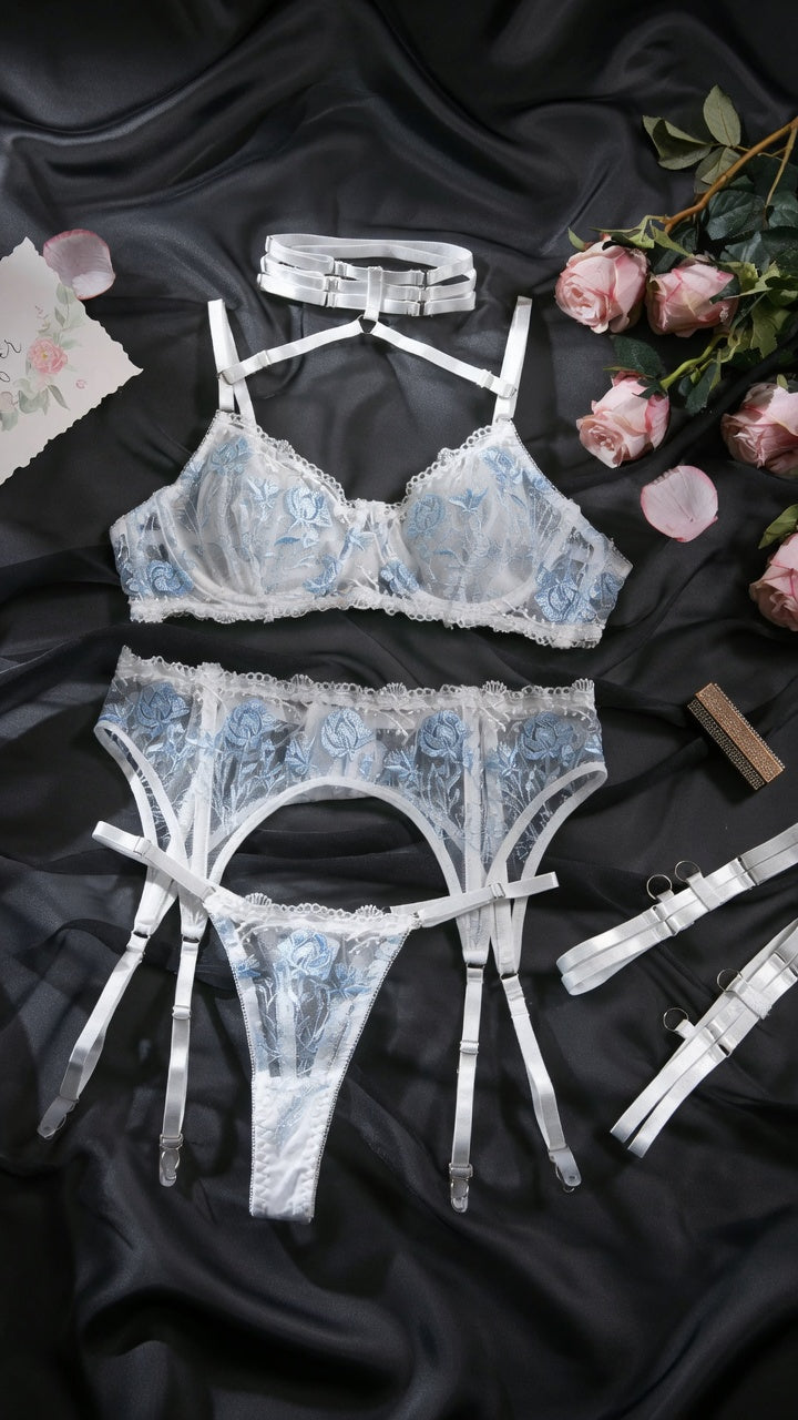 THE BLINGeries™ WHITE ROSE – LG011